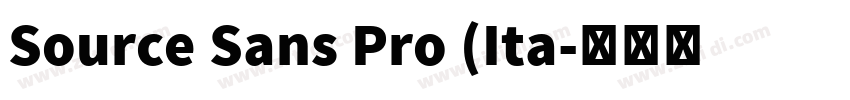 Source Sans Pro (Ita字体转换 Source Sans Pro (Ita字体转换